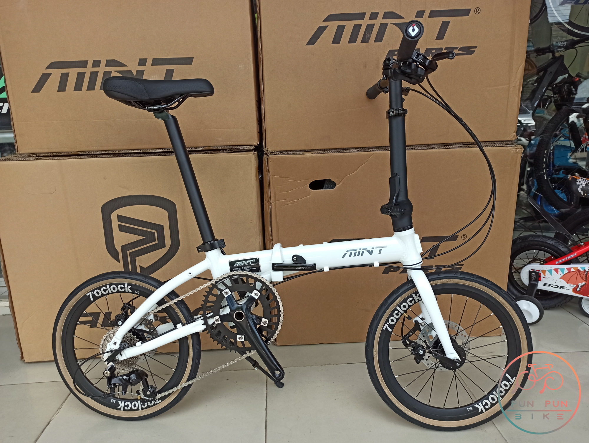 MINT : T9Disc-16"349 จักรยานพับได้ เฟรมอลูมิเนียม 9 สปีด ดิสเบรก เบาเพียง 10.3 กก