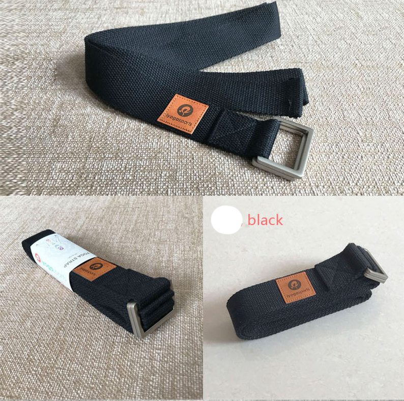 เชือกเข็มขัดโยคะ yoga strap หัวล็อคเหลี่ยม ล็อคแน่น ยาว 245 cm ส่งในไทย