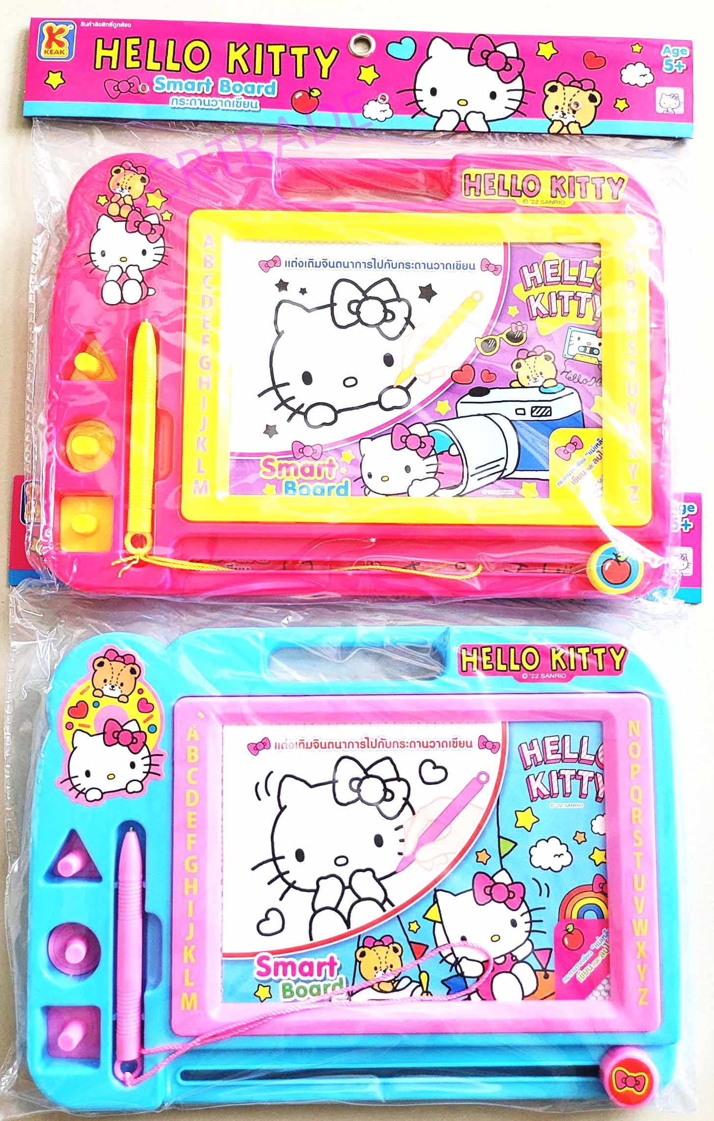 กระดานแม่เหล็กคิตตี้ใหม่+ตัวปั๊มถุง PVC 26.5x31 ซม.(ลิขสิทธิ์แท้)(1x3)