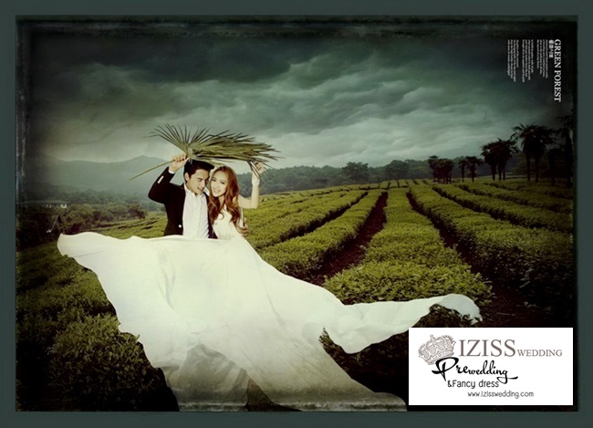 PW071 - **เลิกผลิตค่ะ** ชุดคู่ถ่ายพรีเวดดิ้ง (prewedding dress) & ชุดแต่งงานแฟนซี (Fancy wedding dress)ชายหญิง "ธีมสีขาว-ดำ"