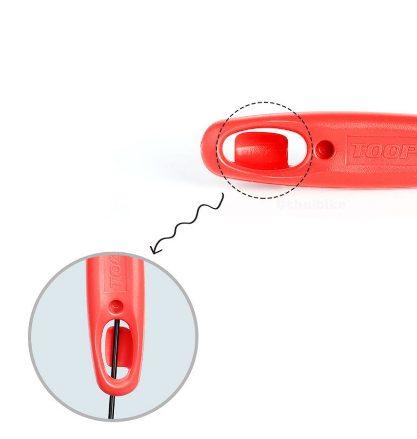 ที่งัดยางจักรยานแบบพลาสติก ชุดปะยาง TOOPRE งานดี แข็งแรง(สีแดง)