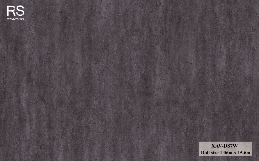 วอลเปเปอร์ ลายคอนกรีตปูนเปลือย สีเทาเข้ม XAV-D87W