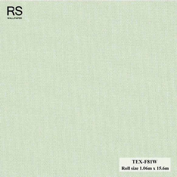 วอลเปเปอร์ พื้นสีเขียวอ่อน TEX-F81W