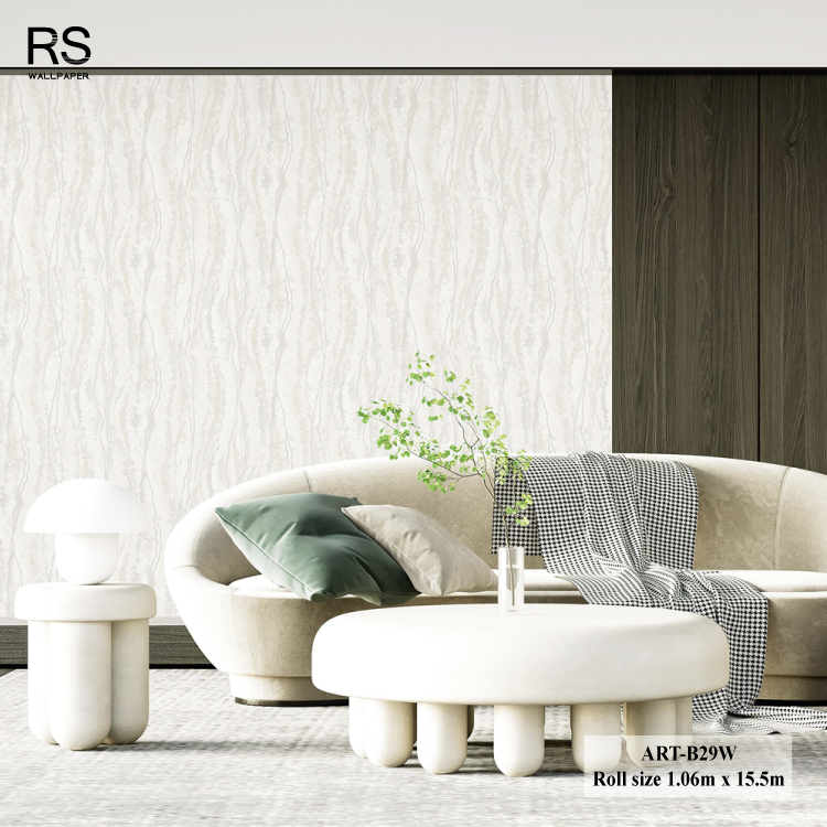 วอลเปเปอร์ ลายหินอ่อนสีขาว ART-B29W