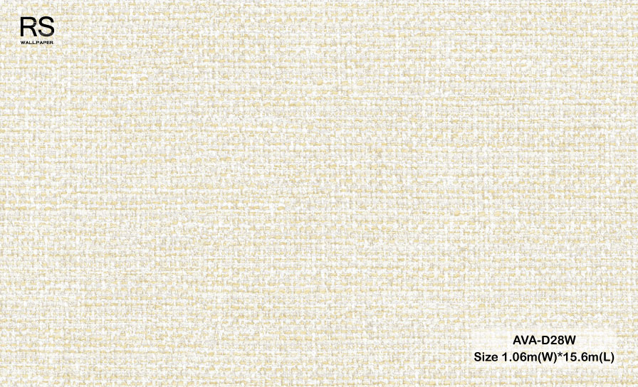 วอลเปเปอร์ลายผ้า สีครีม AVA-D28W