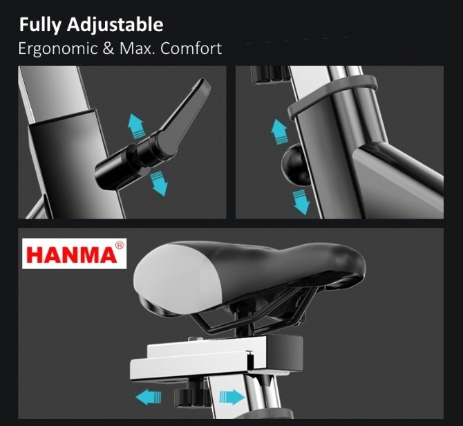 จักรยานนั่งปั่น SPIN BIKE HANMA 615