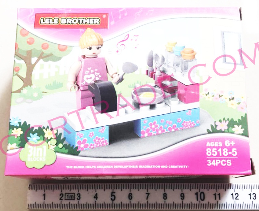 เลโก้บาร์บี้ทำอาหารกล่องชมพู 37 ซม.