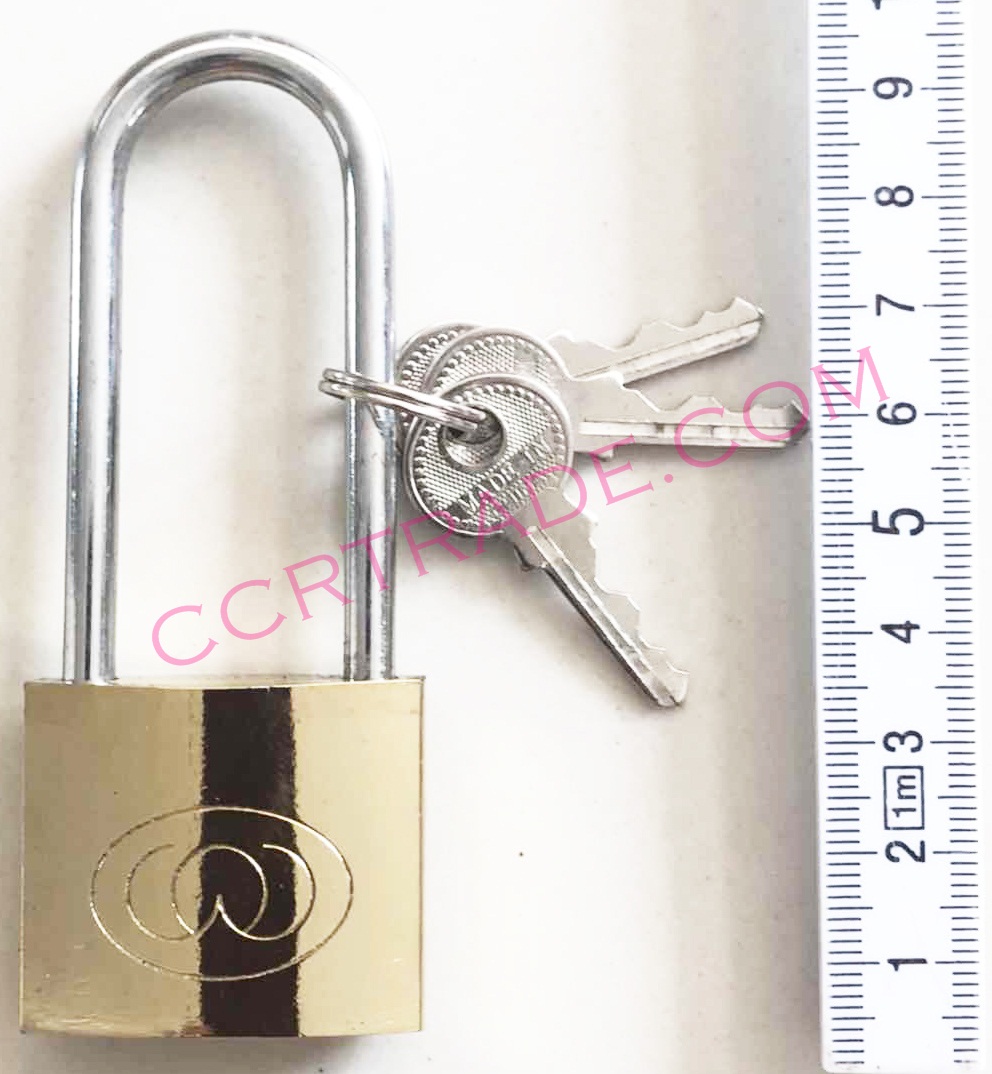 กุญแจทอง 38 มิล+ลูกกุญแจ คอยาวกล่อง(งานหนา) 13 ซม.(1x6)