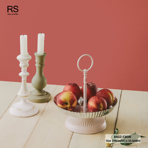 วอลเปเปอร์สีแดงอมส้ม BAS2-F36W