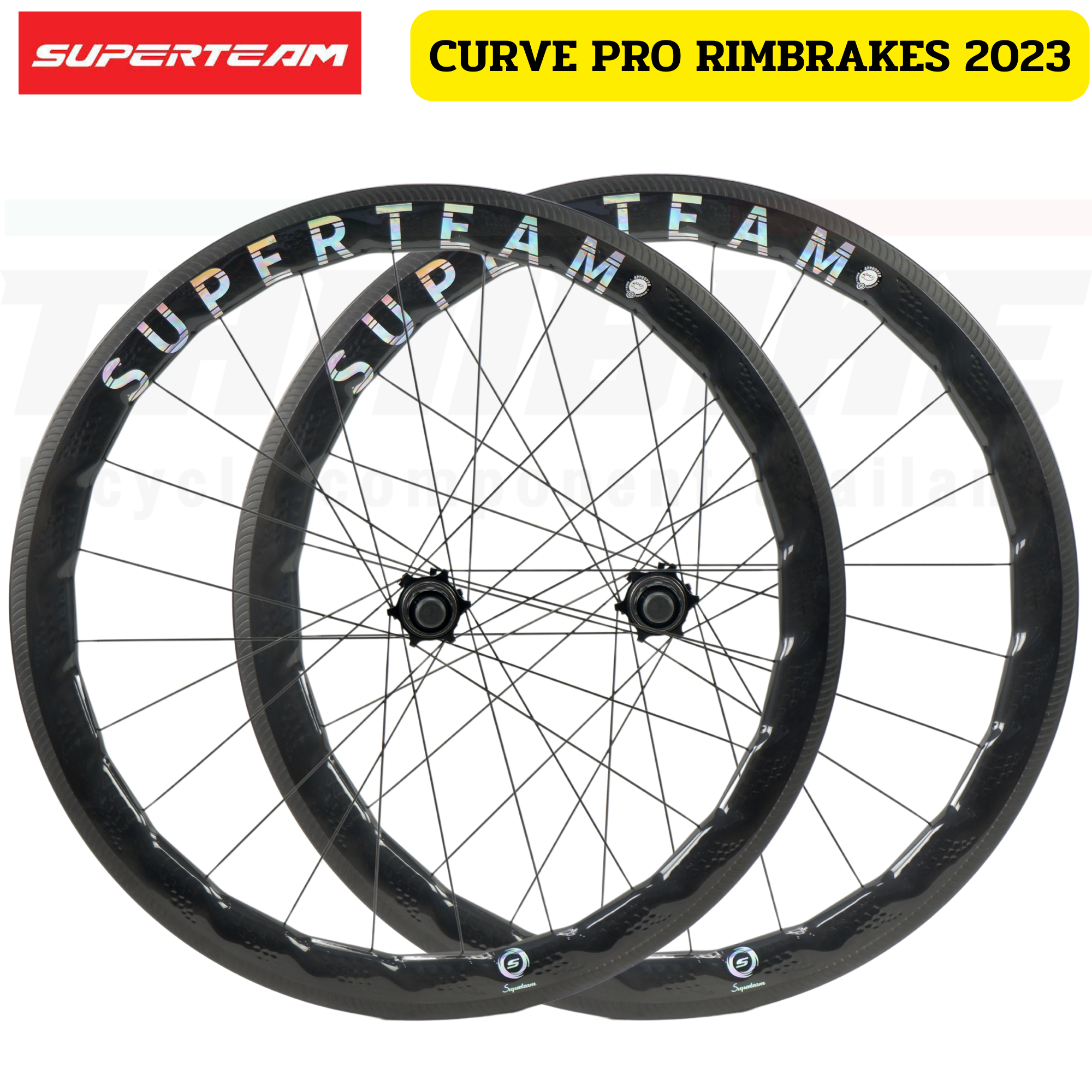 ล้อจักรยานเสือหมอบคาร์บอนดิสก์เบรค/ริมเบรค Superteam curve pro 2 DISCBRAKE/RIMBRAKES