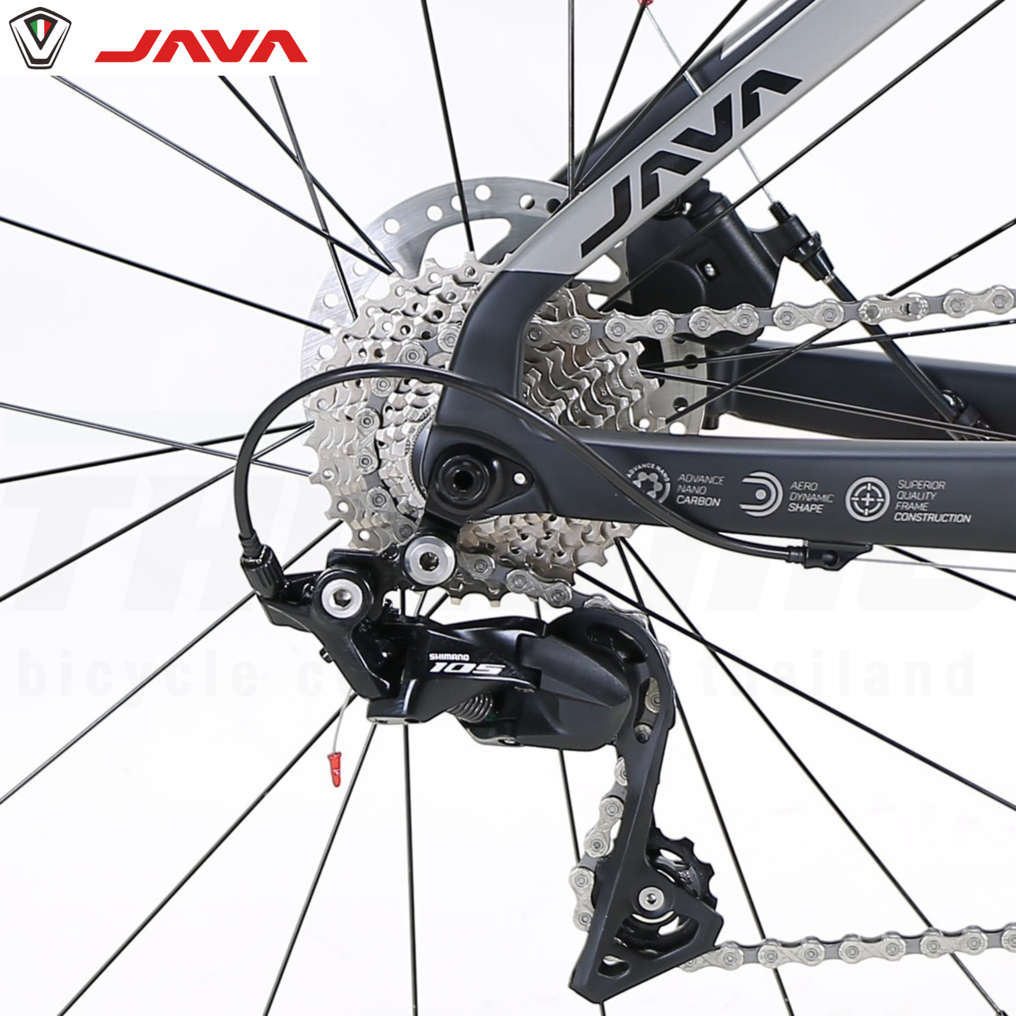 จักรยานเสือหมอบคาร์บอน ดิสก์เบรค JAVA TEMPO 22SPD