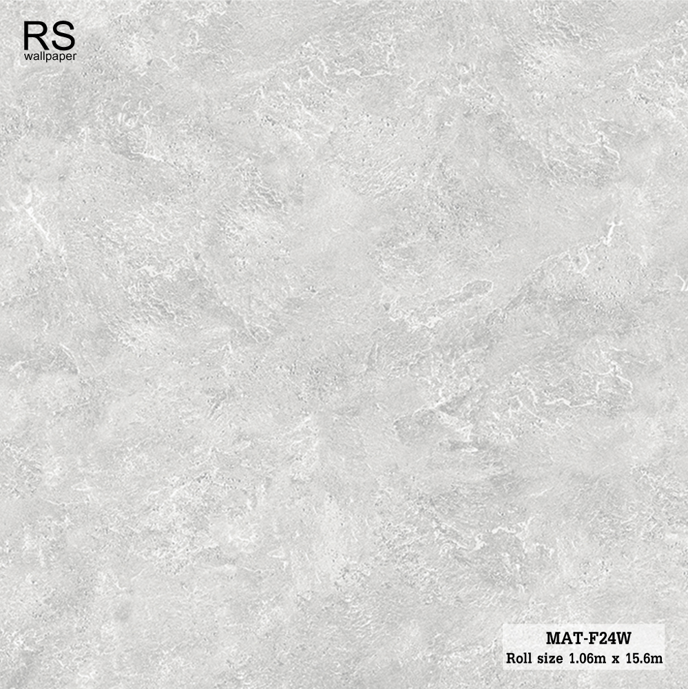 วอลเปเปอร์ ลายปูนเปลือย สีขาวอ่อน MAT-F24W
