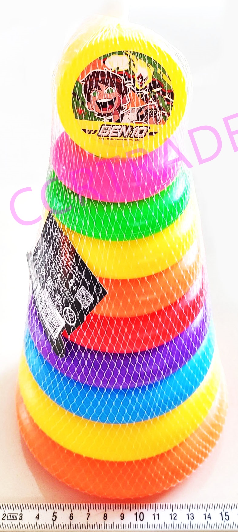 โยนห่วงเบนเทน 9 ชั้นจัมโบ้ 13.5x27 ซม.(ลิขสิทธิ์แท้)(1x3)