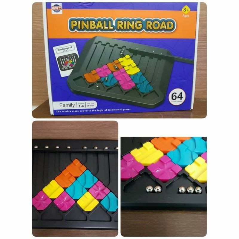 เกม pin ball ring road เกมพินบอลฝึกตรรกะ พร้อมส่งจากไทย