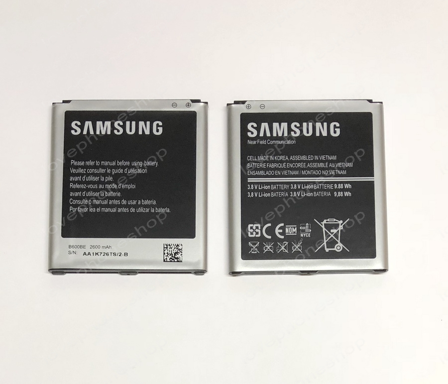 แบตเตอรี่ แท้ Samsung Galaxy S4(i9500,i9505)/B600BC 2600 mAh With NFC (ส่งฟรี)