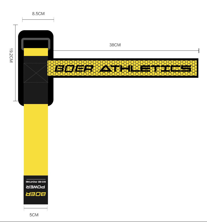 Straps Boer แสตรปส์ ผ้าพันข้อมือยกน้ำหนัก