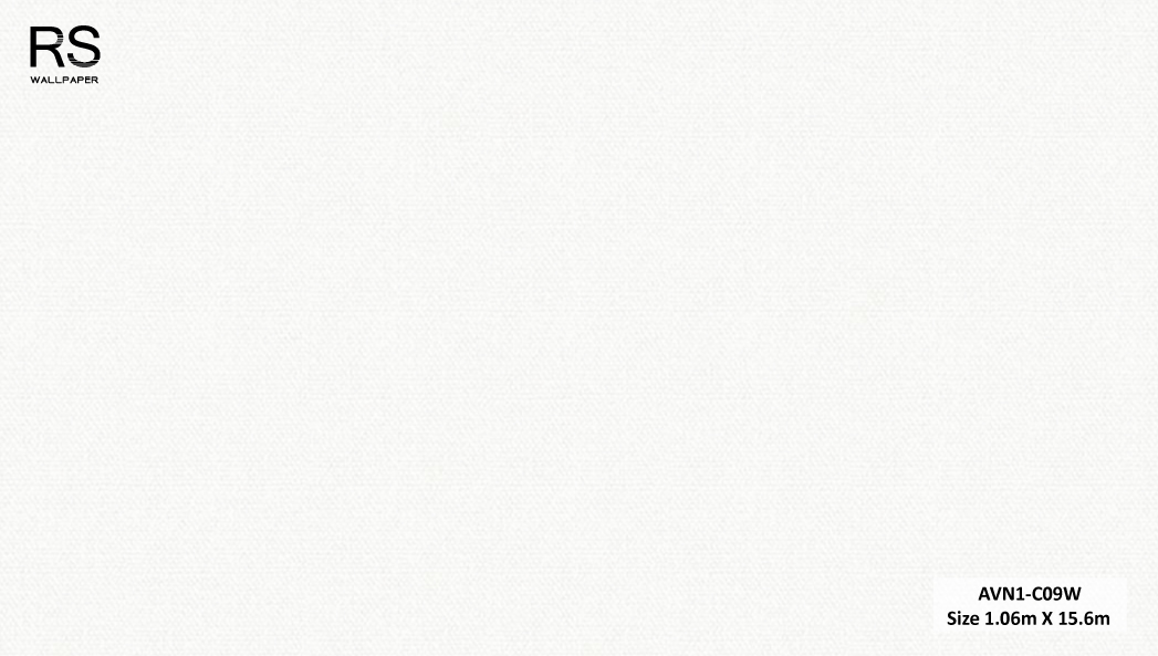 วอลเปเปอร์ลายผ้า สีพื้นสีขาว AVN1-C09W