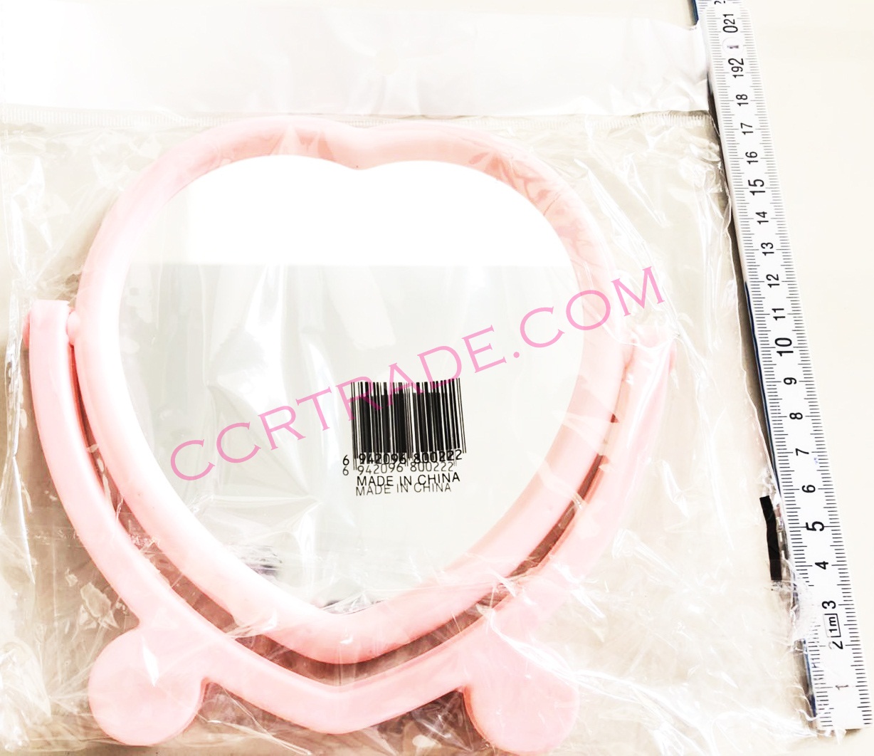 กระจกพับสวิงหัวใจ 17x17.5 ซม.