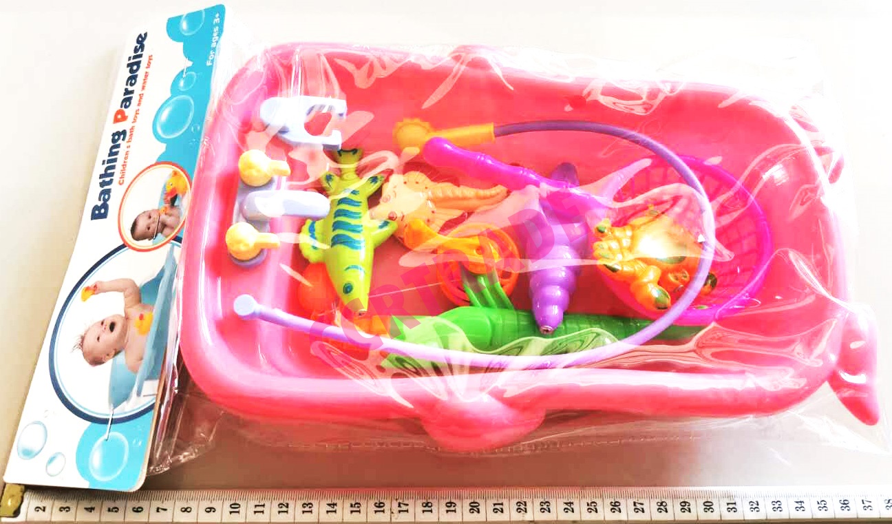 ชุดตกปลาแม่เหล็ก+อ่างน้ำถุง PVC 22.5x36 ซม.(1x3)