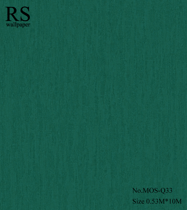 วอลเปเปอร์สีพื้นมีเทกเจอร์พื้นออกโทนสีเขียวเข้ม MOS-Q33