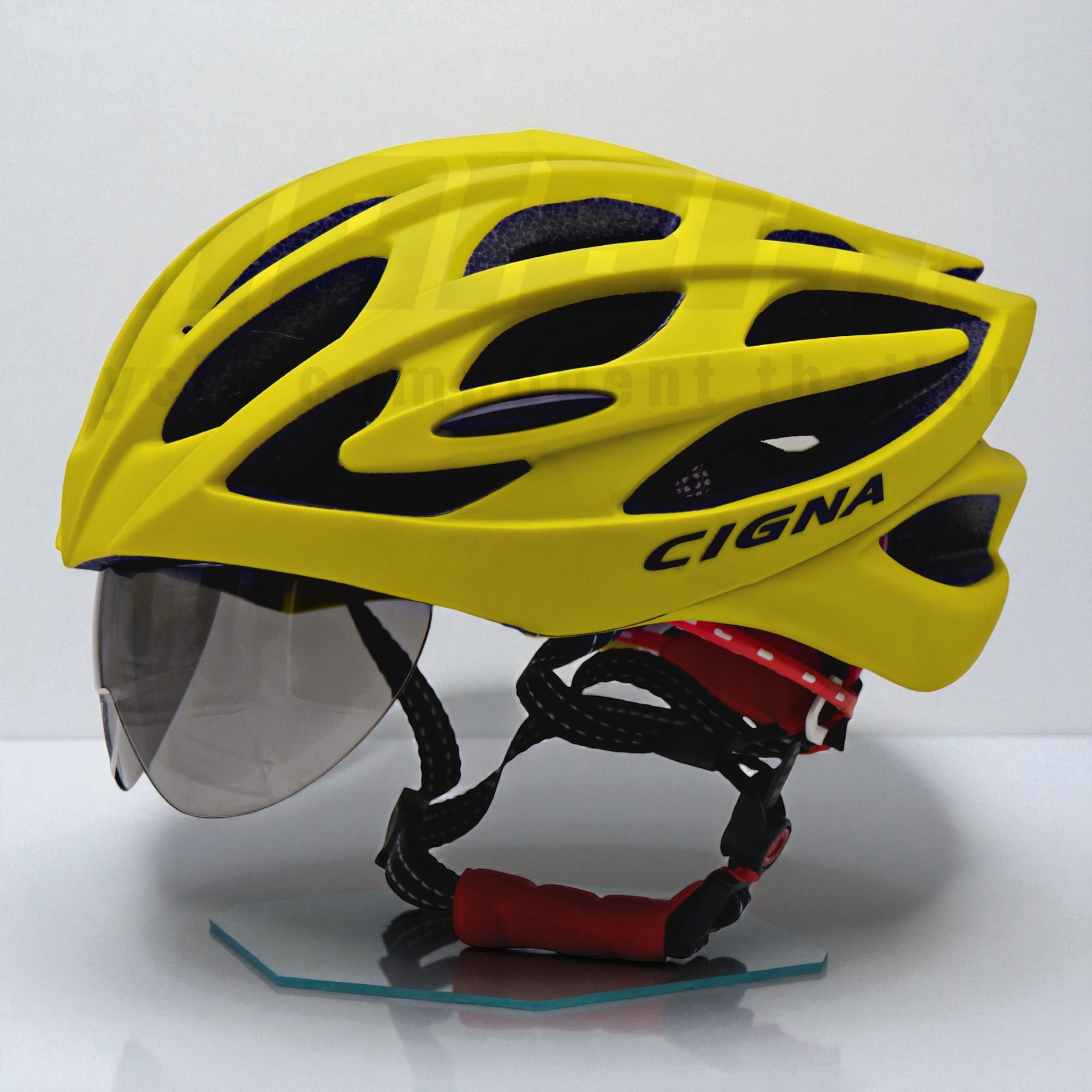 หมวกกันน็อคจักรยานแบบมีแว่นในตัว CIGNA รุ่น TB01