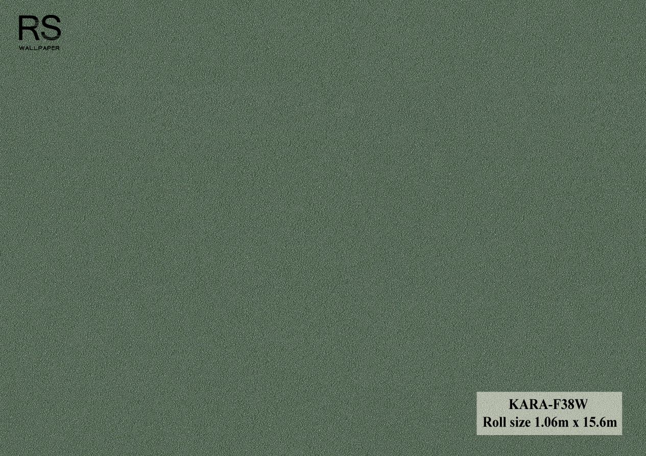 วอลเปเปอร์ สีเขียวเข้ม KARA-F38W