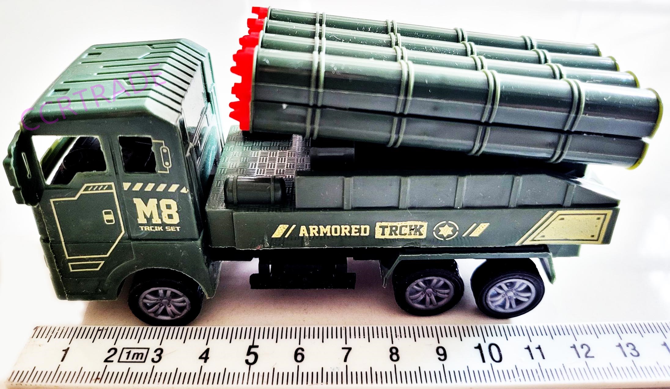 รถทหารใหญ่ มีลานกล่อง 4.5x12 ซม.