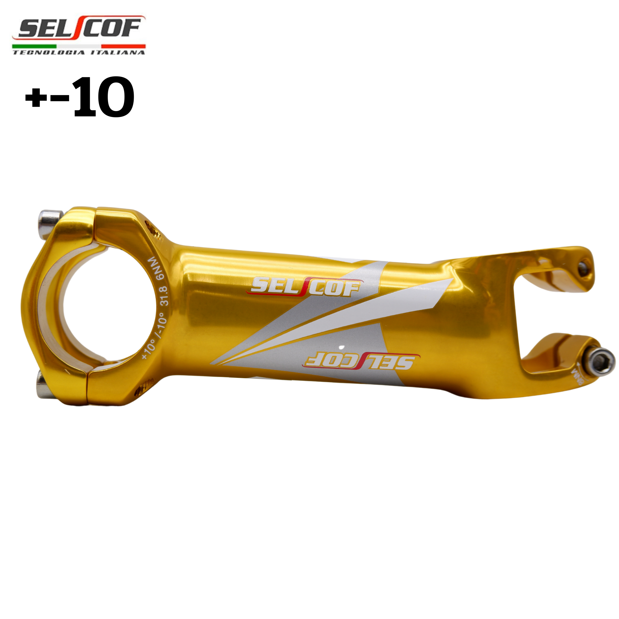 สเต็มจักรยานอลูมิเนียม เบาพิเศษ SELCOF SUPERLIGHT K063 +-10 คอ 31.8มม.