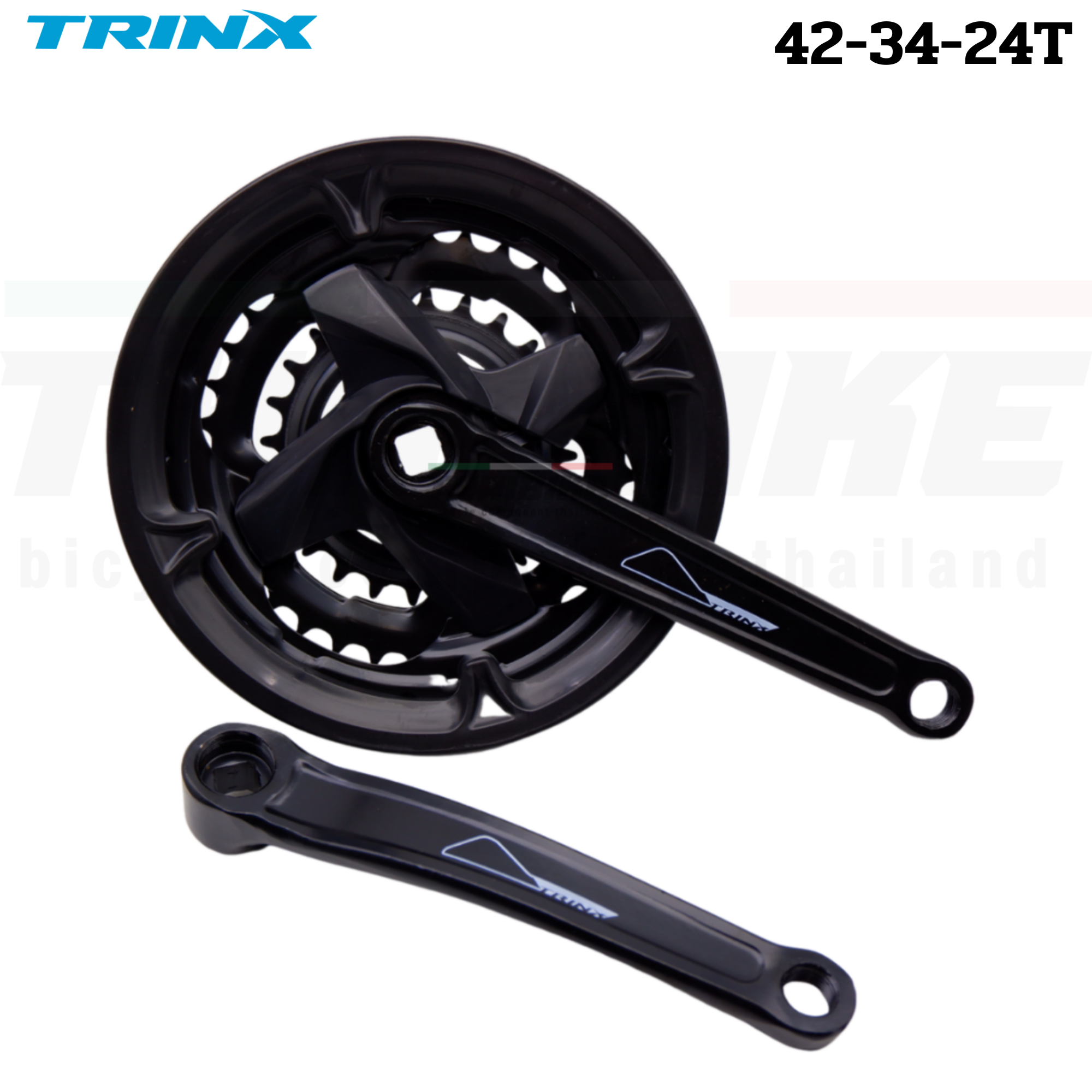 ชุดขาจานจักรยานเสือภูเขา TRINX M136 ขนาด 42-34-24T ขายาว 170มม.