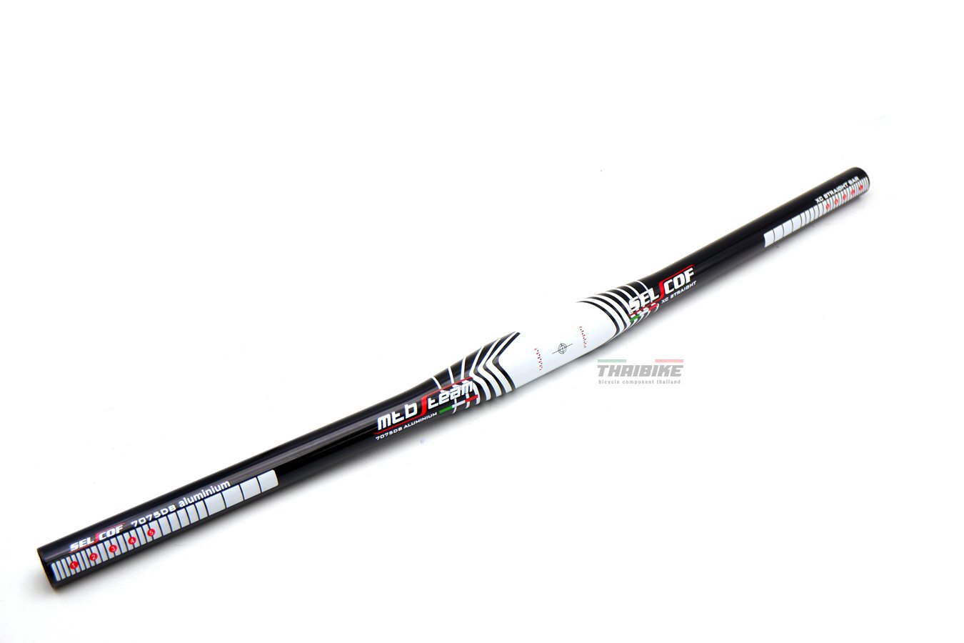 แฮนด์จักรยานเสือภูเขาอลูมิเนียม SELCOF XC 31.8 แบบตรง แบบยก