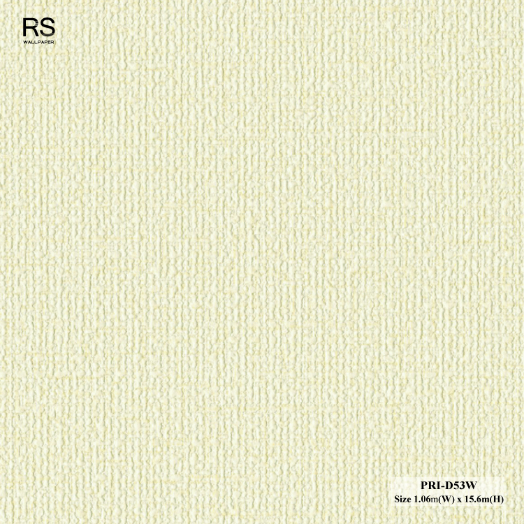 วอลเปเปอร์สีพื้น เหลืองอ่อนสว่าง PRI-D53W