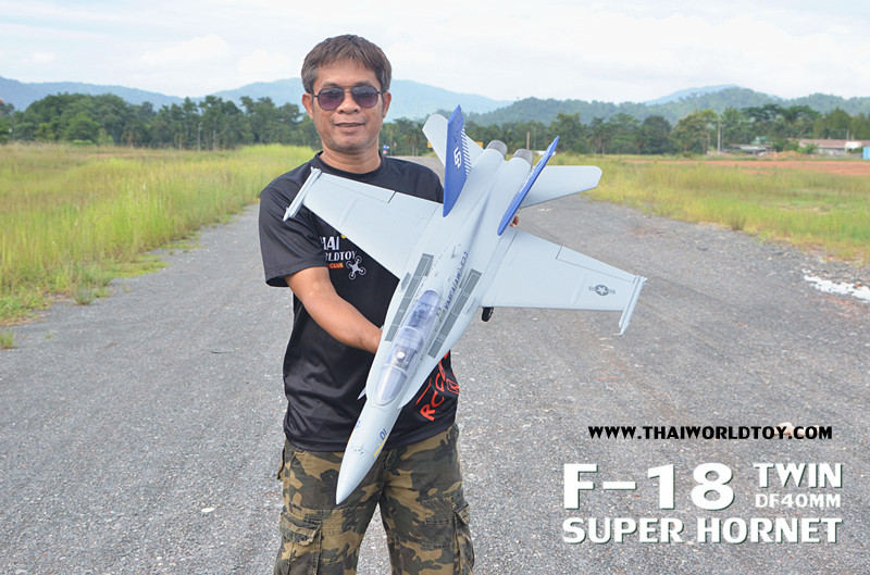 F-18A SUPER HORNET TWIN EDF40MM.RC JET ชุดPNP