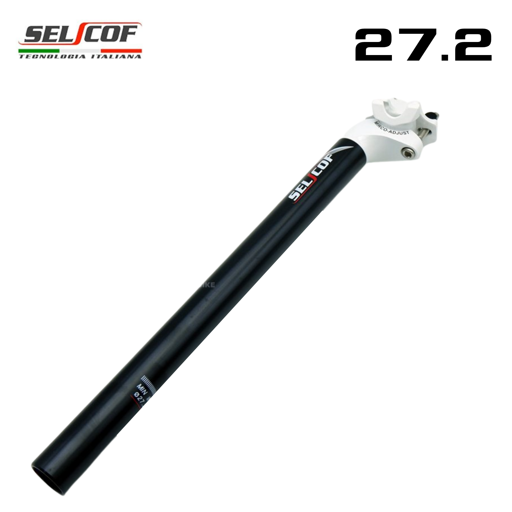 SELCOF Aluminum Seatpost หลักอานอลูมิเนียม เบาพิเศษ แบบตรง / เยื้องหลัง ขนาด 27.2 / 31.6 มม. (300 / 350 มม.)
