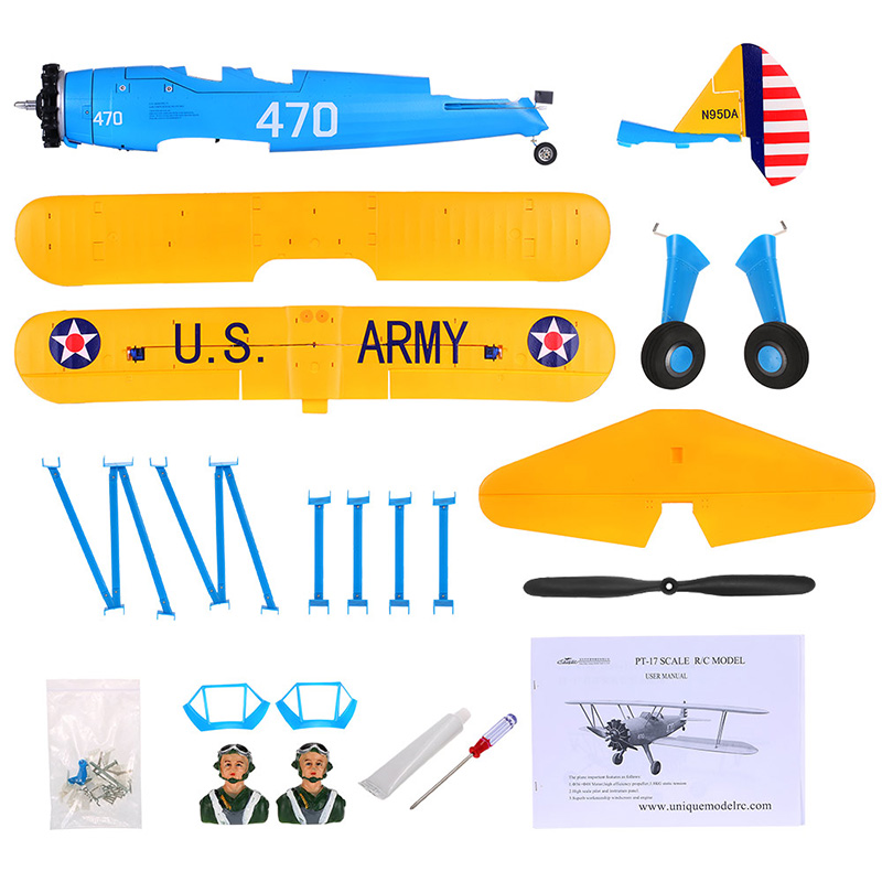 PT-17 Stearman 1,200mm. (PNP) เครื่องบินปีกสองชั้น