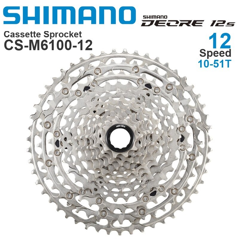 ชุดขับจักรยานเสือภูเขา SHIMANO DEORE M6100 1X12 Groupset รวมกะโหลก