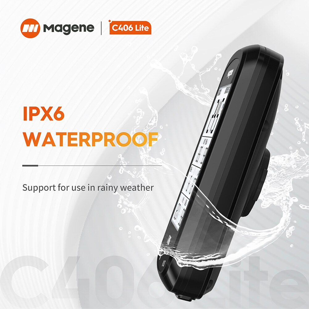 ไมล์จักรยานแบบ GPS Magene C406 Lite GPS Waterproof