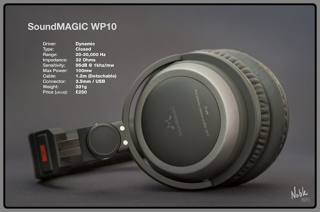 ขายหูฟัง SoundMagic WP10 สุดยอดหูฟังไร้สายแบบ Digital Wireless Headphone ด้วยระบบ 2.4Ghz ที่มาพร้อม USB DAC + Amplifier ภายในตัว ส่งสัญญาณได้ไกลถึง50เมตร