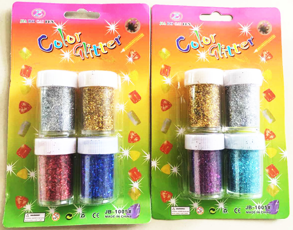 กากเพชรกระปุก 4 ชิ้นแผง 19 ซม.