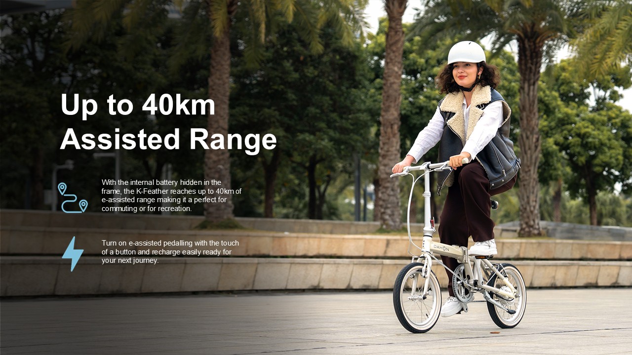 Dahon K-Feather จักรยานพับได้ไฟฟ้า E-Bike ล้อ 16" น้ำหนัก 12 กก. 250W 96Wh