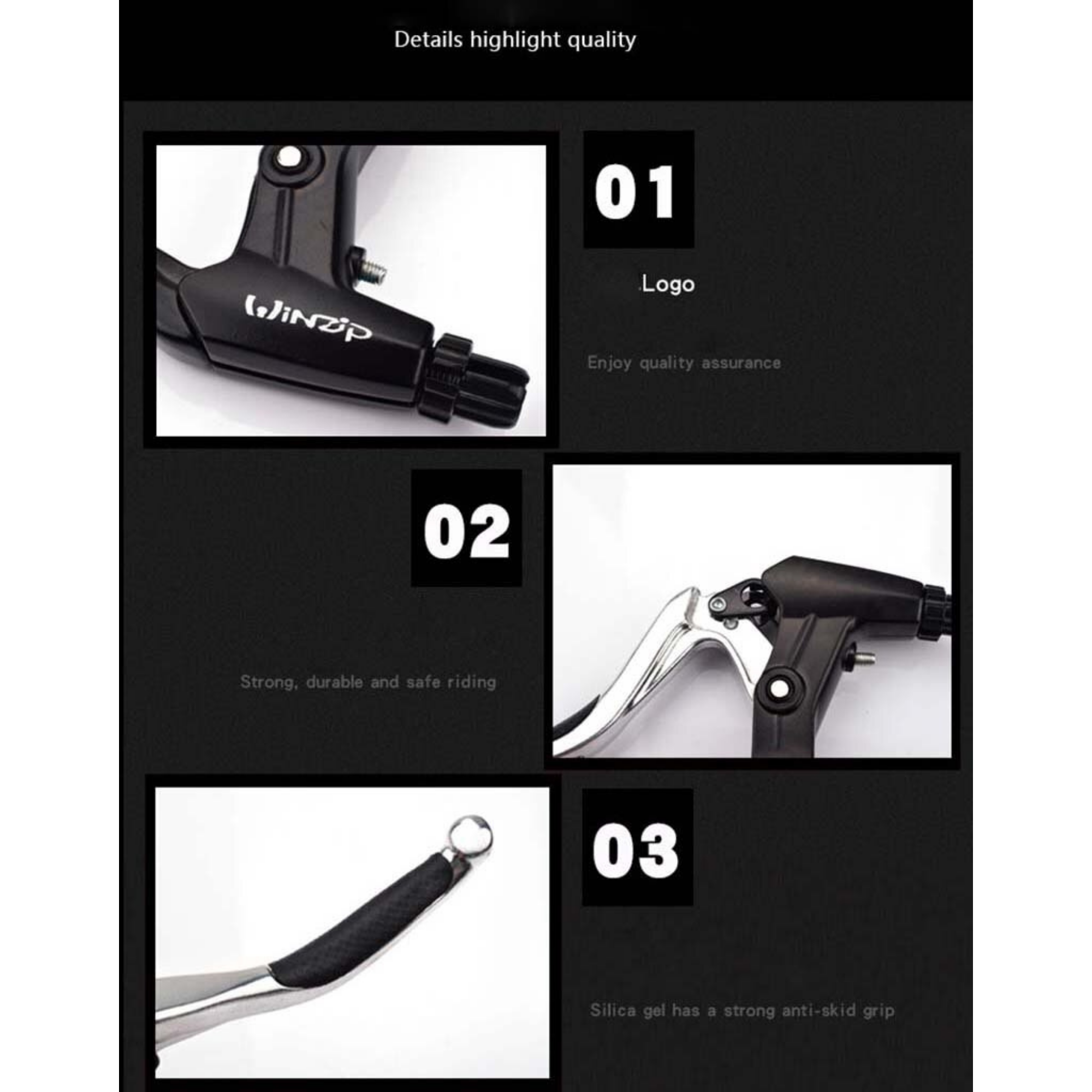 มือเบรคจักรยานเสือภูเขา WINZIP WL-219DG