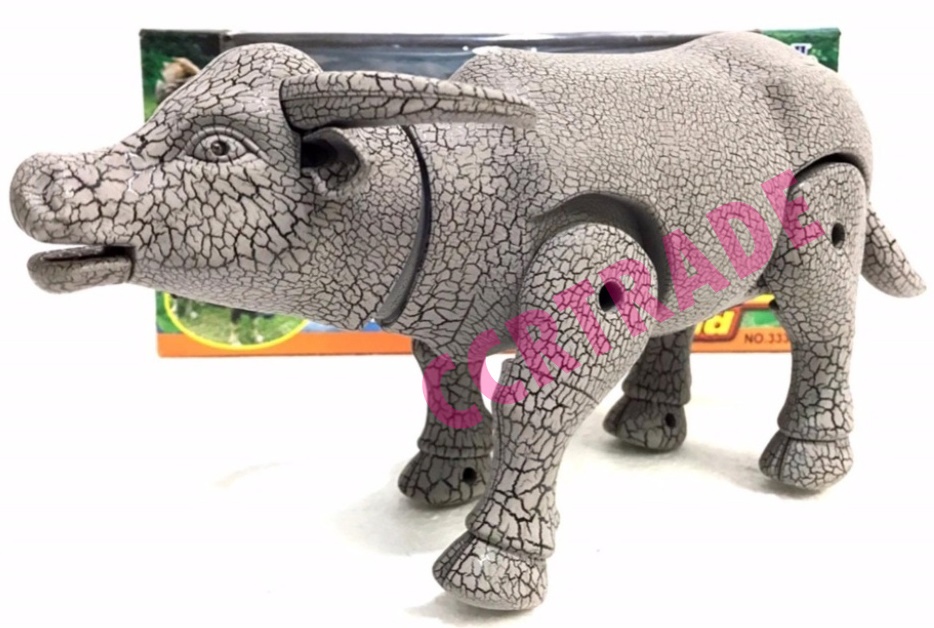 ควายไถนา มีเสียง มีไฟกล่อง 14.5x34 ซม.(1x3)