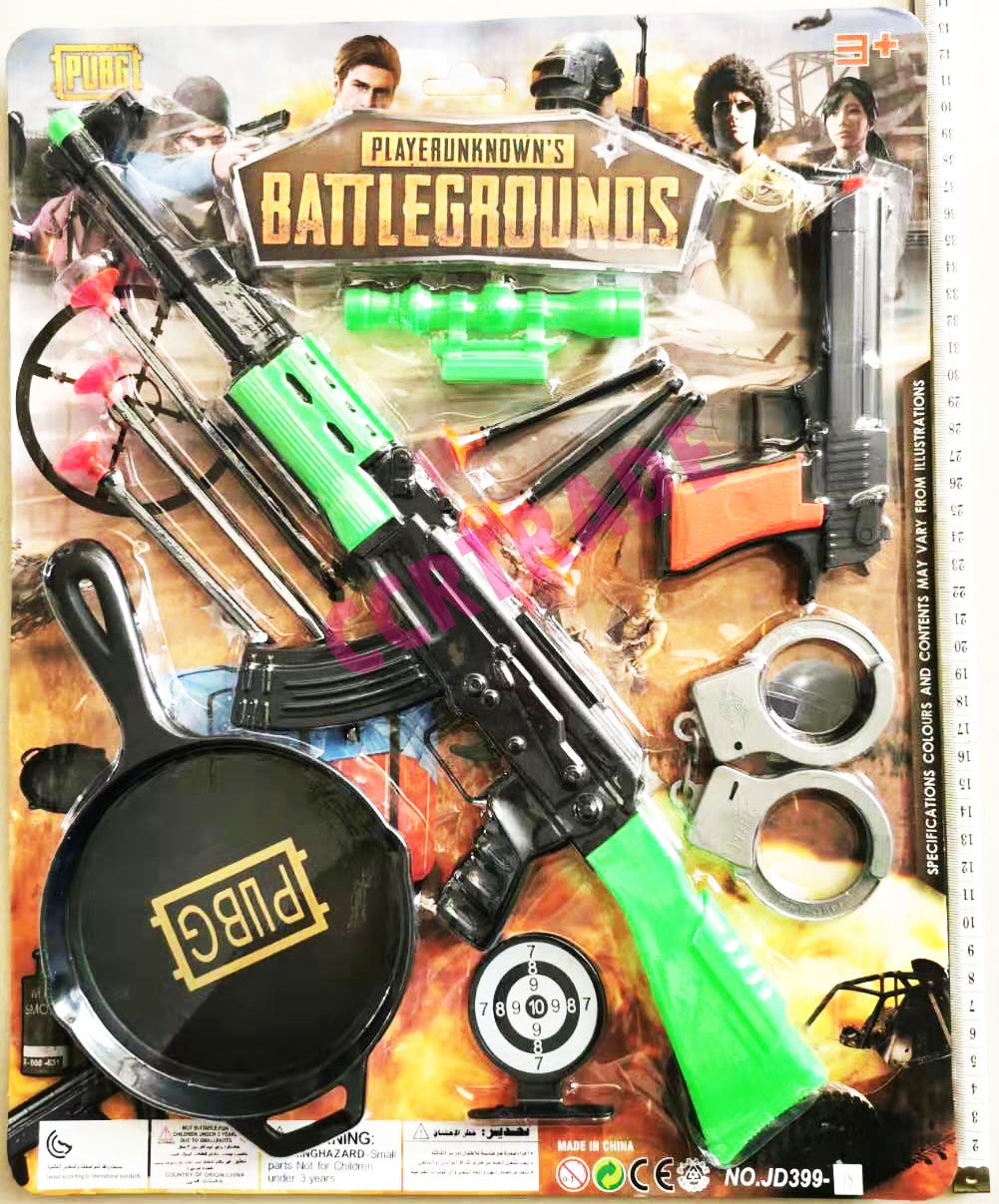 ชุดปืน M16+กะทะพับจีแผงจัมโบ้ 34x43 ซม.(1x3)