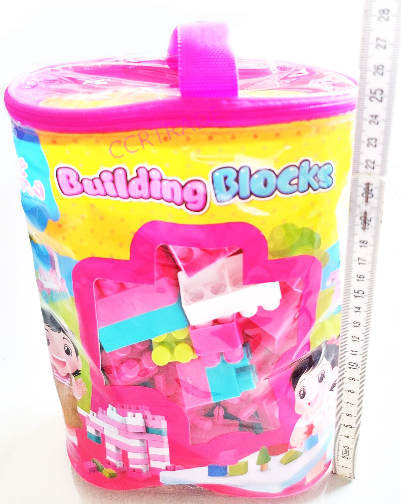 บล็อคตัวต่อกุ๋งกิ๋ง 120 ชิ้นกระเป๋าหิ้ว 17.5x24 ซม.(ลิขสิทธิ์แท้)(1x3)