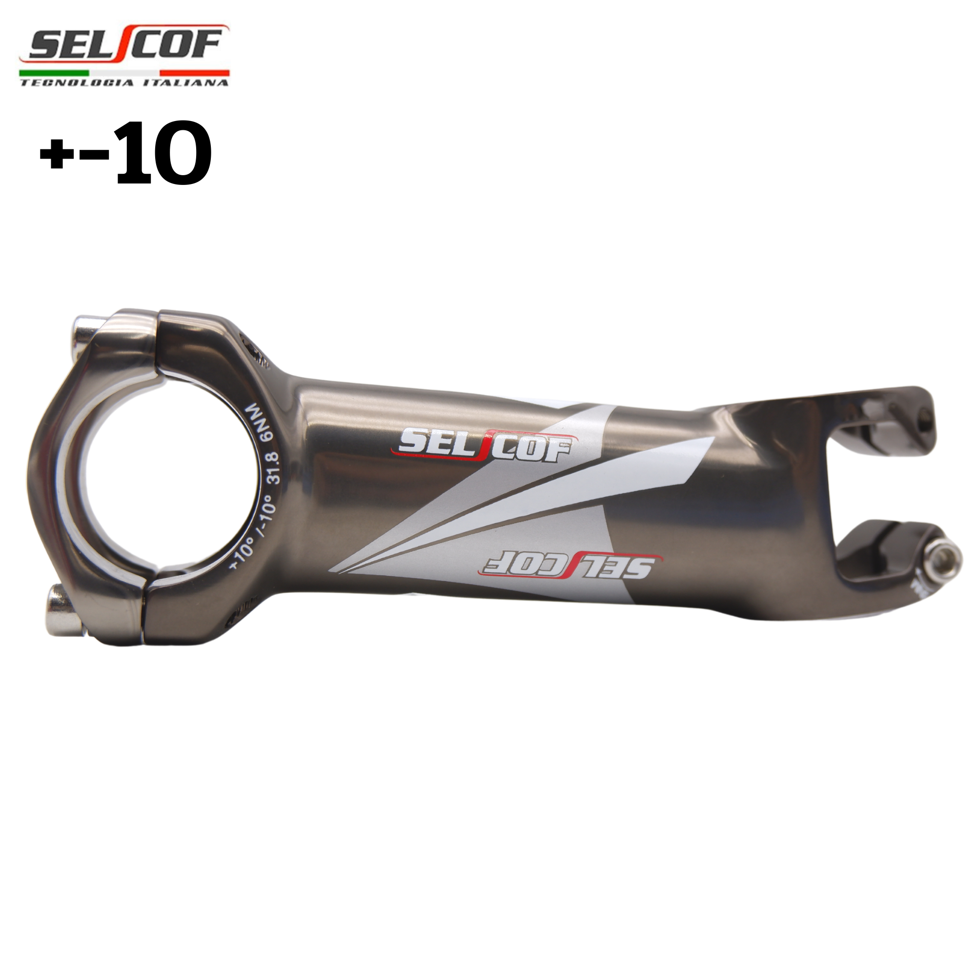 สเต็มจักรยานอลูมิเนียม เบาพิเศษ SELCOF SUPERLIGHT K063 +-10 คอ 31.8มม.