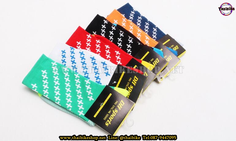 ถุงเท้าจักรยาน ถุงเท้ากีฬาออกกำลังกาย วิ่ง DH SPORT รุ่น DH18 สำหรับเท้าไซต์39-46