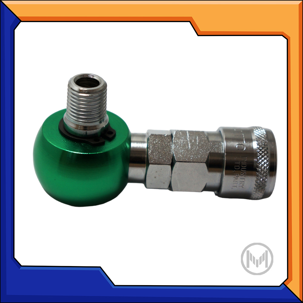 ข้อต่อลม คอปเปอร์ลมงอ 90องศา พร้อมตัวหมุนได้