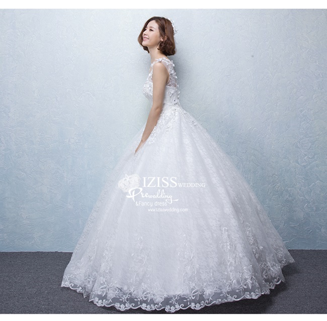 BR125 **พรีออเดอร์**ชุดแต่งงาน&ชุดเจ้าสาวแบบยาวสีขาวเกรดพรีเมี่ยม เปิดไหล่ มีแขน หรูหราน่ารัก สวยโดดเด่นไม่ซ้ำใคร