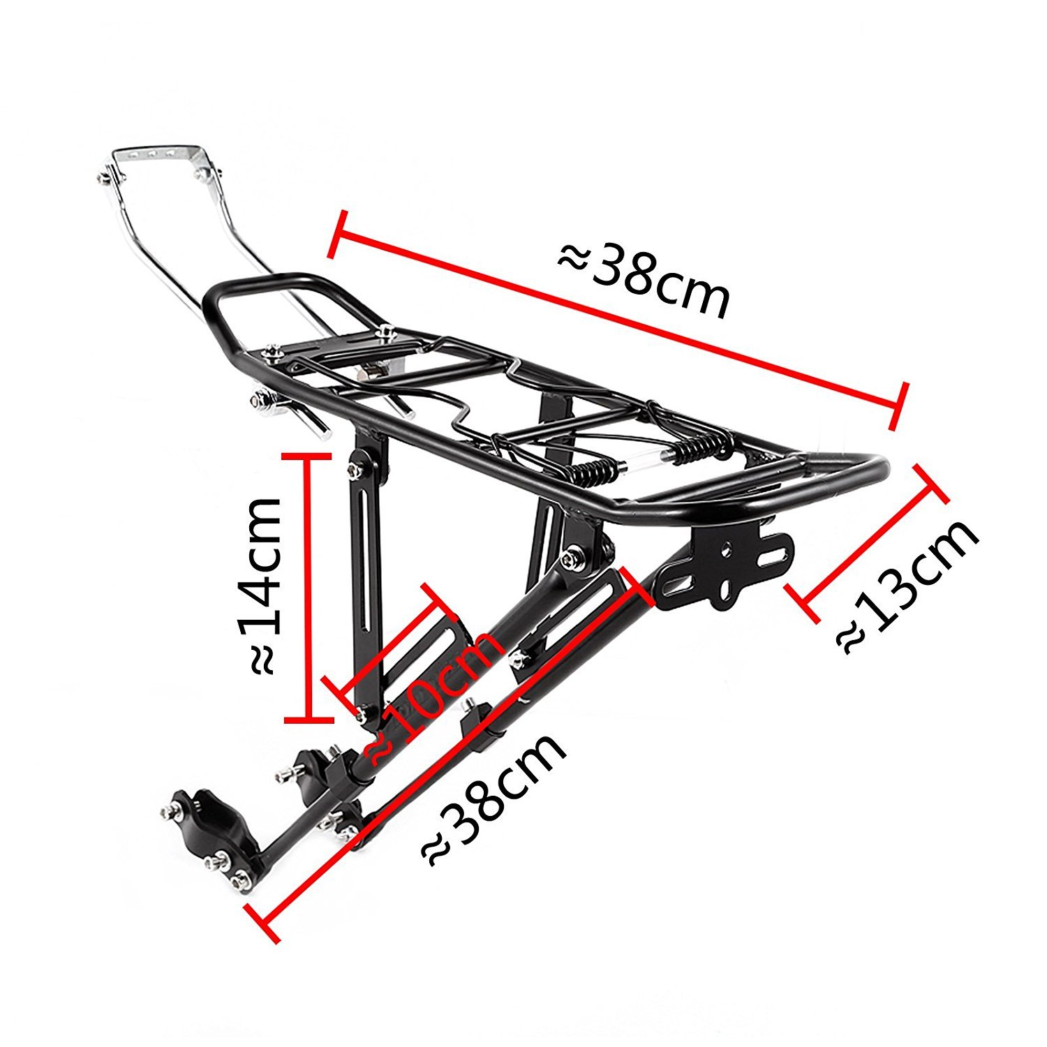 ตะแกรงหลังจักรยานแบบอลูมิเนียมจับตะเกียบหลัง