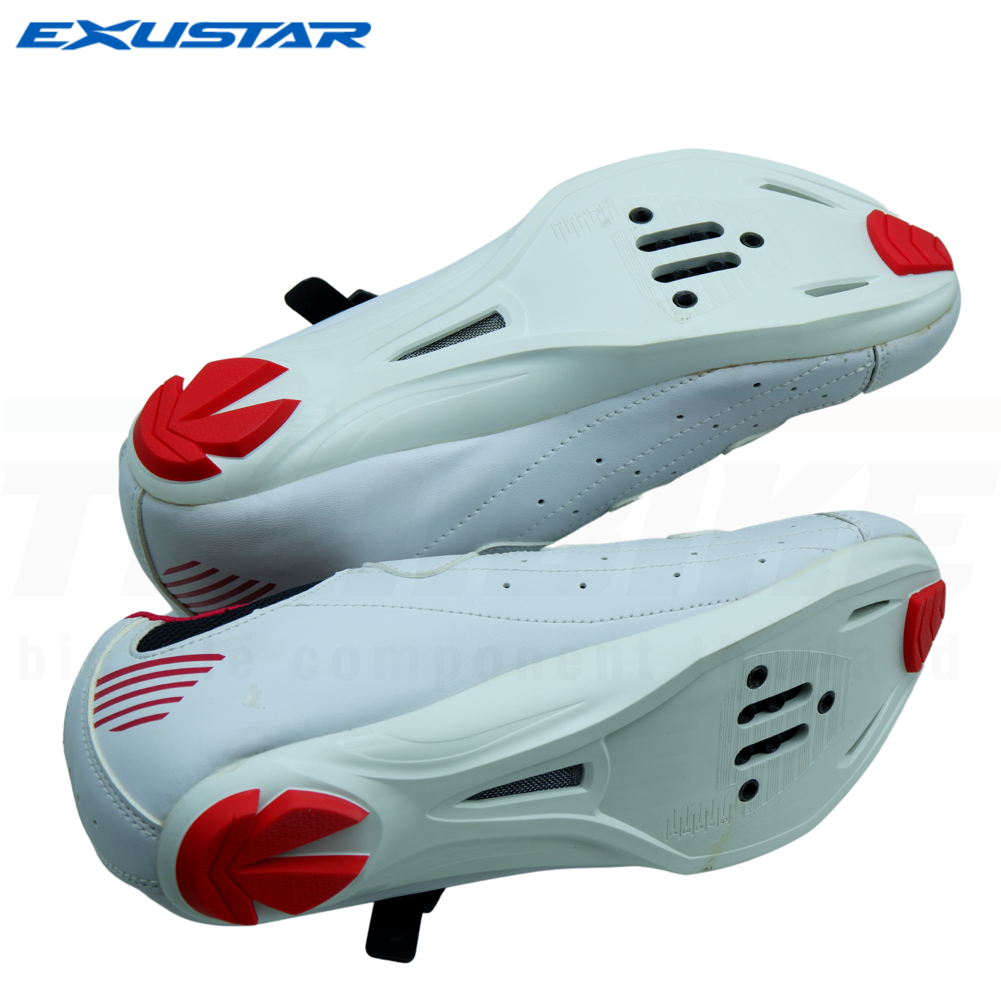 รองเท้าปั่นจักรยานเสือหมอบ รองเท้าคลีต EXUSTAR E-SR404