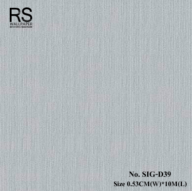 วอลเปเปอร์ สีเทาเงิน เทกเจอร์ลายเส้น No.SIG-D39